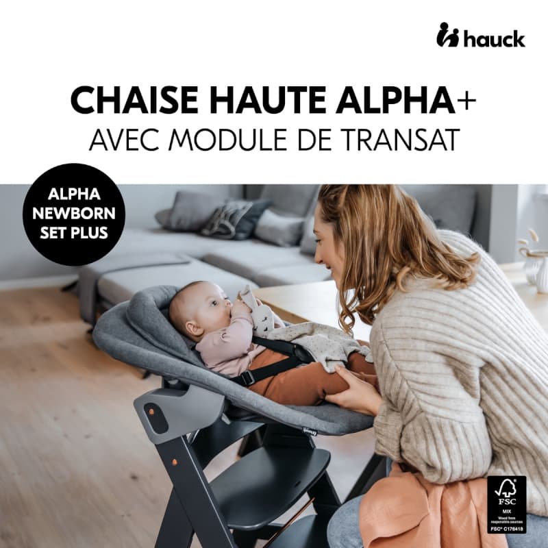 Alpha Newborn Set Plus, bundle hauck dark grey a-23 — vue 2 sur 4