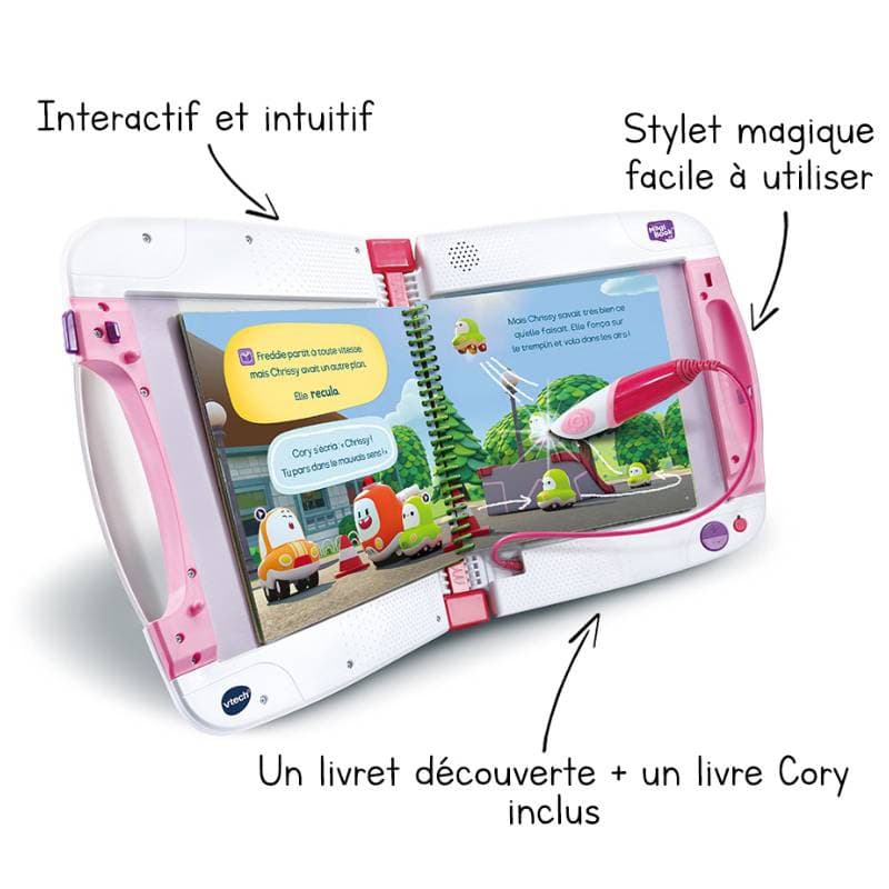 Magibook V2 Starter Pack Rose + Livre Cory Bolides, vtech — vue 2 sur 2