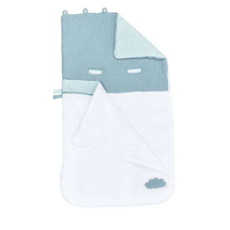 Nid d'Ange Mint Lily Mint, lily mint sauthon baby deco blanc - mint - vert li — vue 3 sur 3