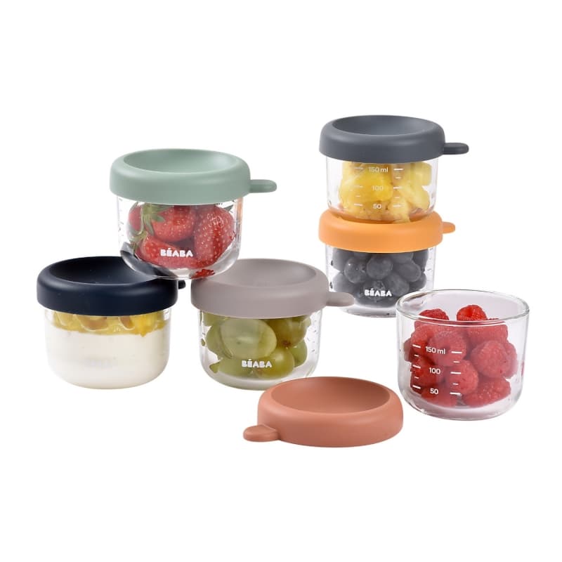 Coffret 6 Portions Verre, sunrise color beaba — vue 1 sur 5