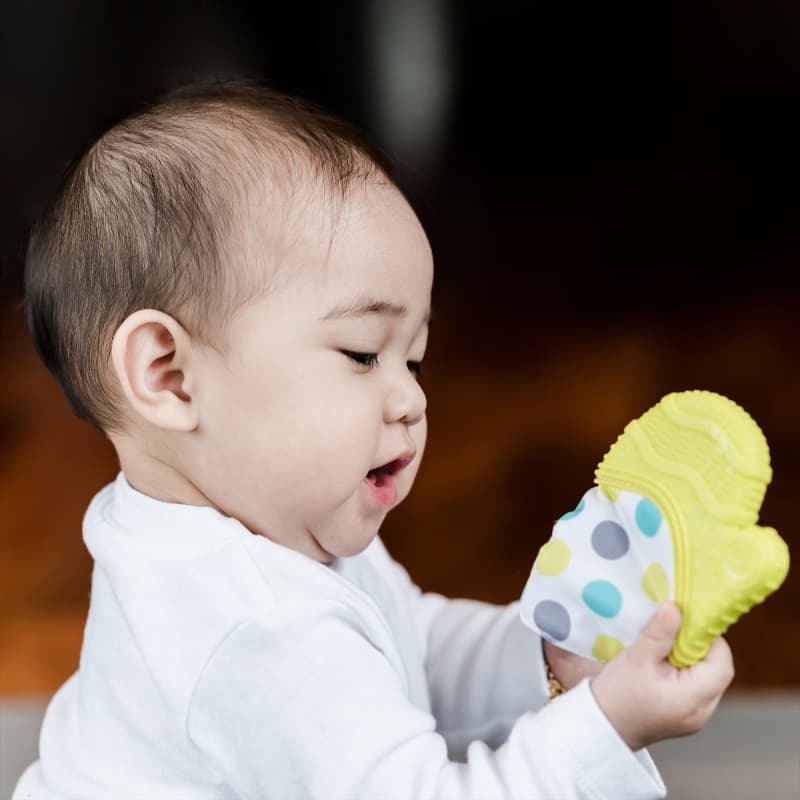 Gluv Mitaine de Dentition pour Bebe Lime, bblüv lime — vue 4 sur 8