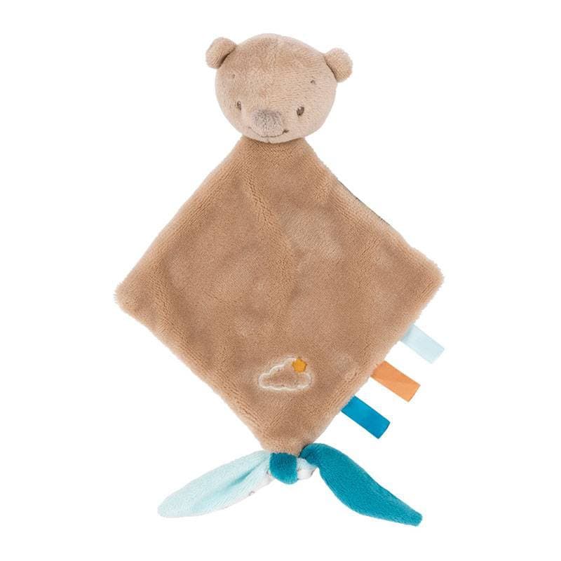 Mini Doudou Basile l'Ours, mia&basile nattou marron h-19