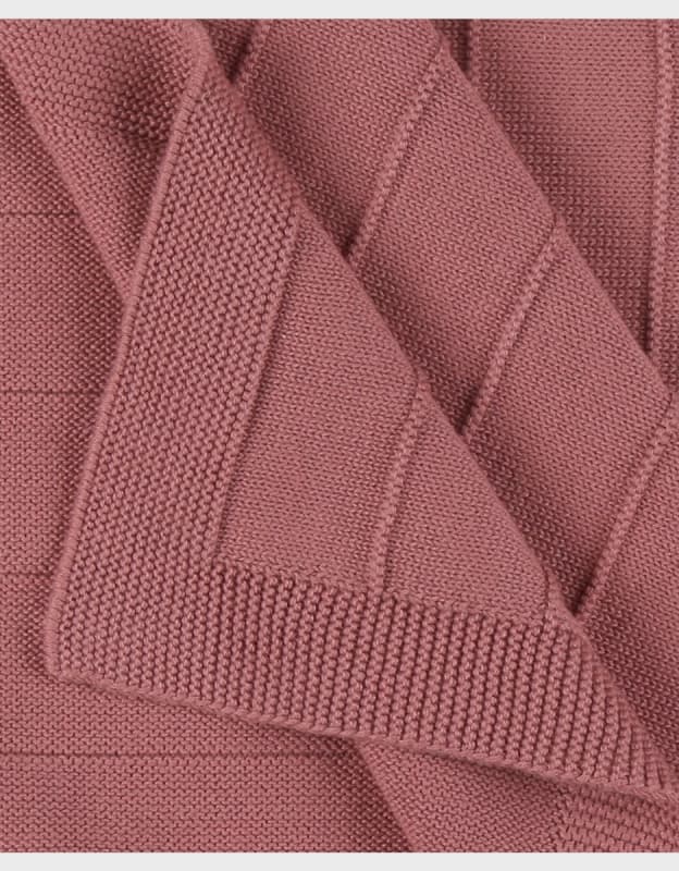 Couverture Tricot Rouge, rouge 75x100cm mix and match noukie's permanent — vue 5 sur 5
