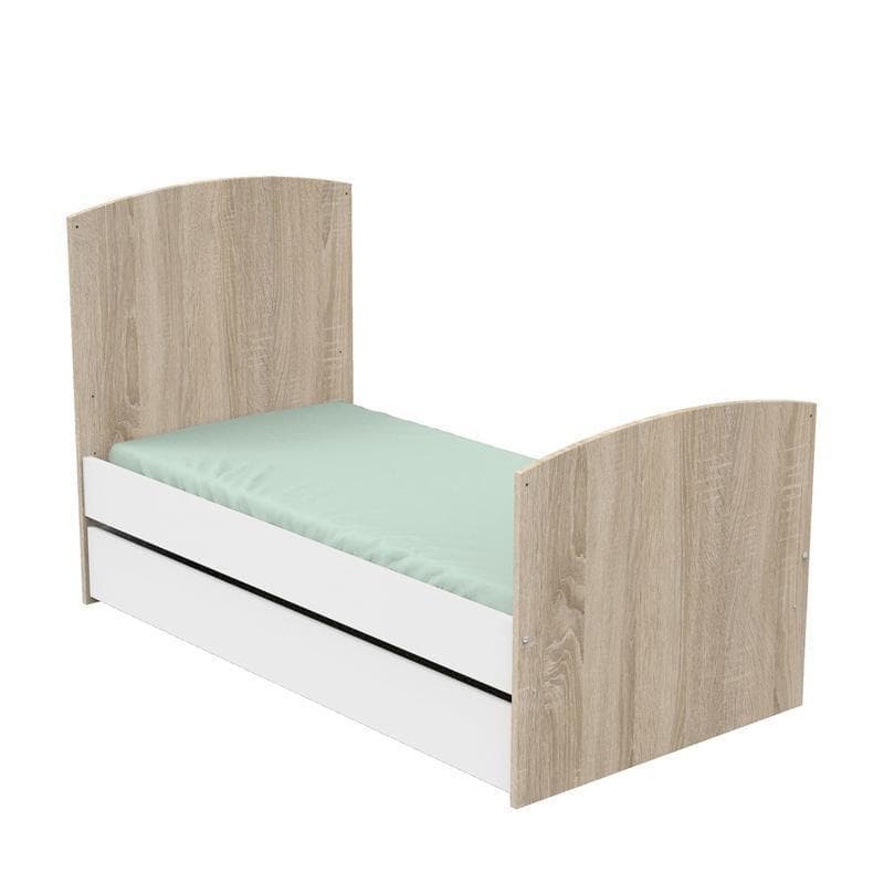 Tiroir Lit 140x70 Blanc Access Bois Blanc, access blanc bois meuble — vue 4 sur 4