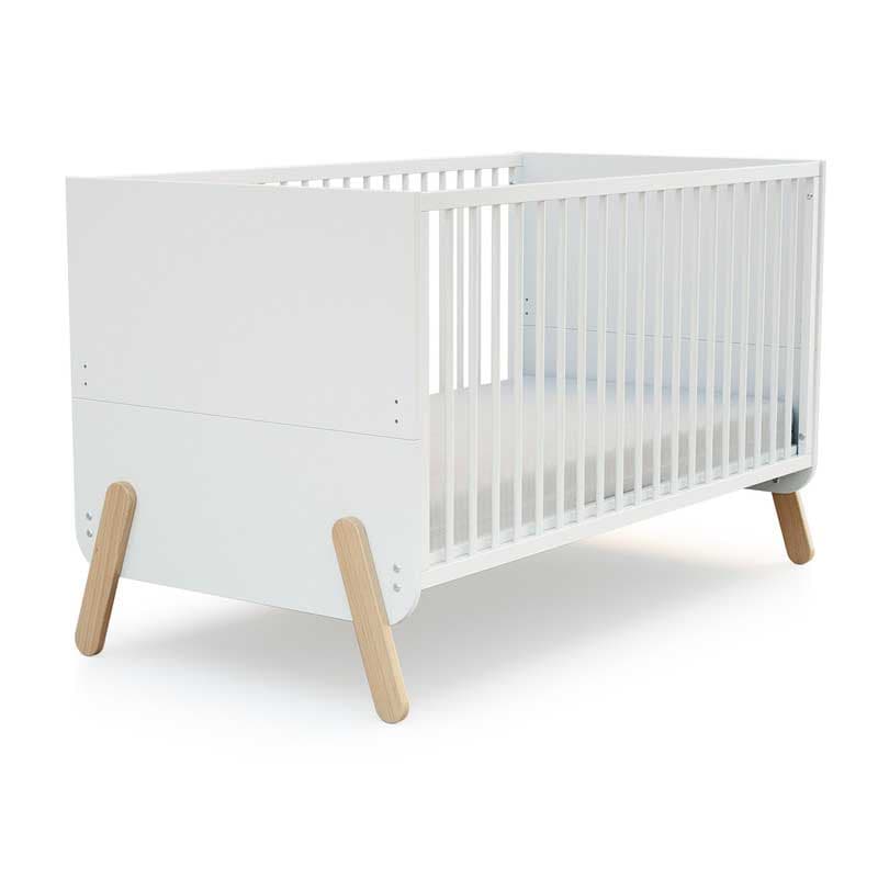 Lit Bebe 70x140 Evolutif, pirate at4 blanc et hêtre verni taille unique ah 24