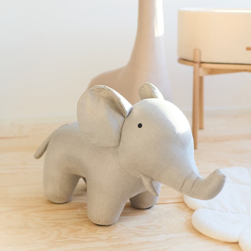 Peluche Elephant Lin, grey childhome 25/04 — vue 5 sur 6