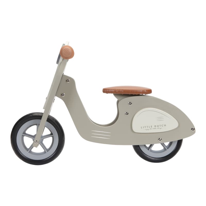 Draisienne Scooter Olive, little dutch — vue 3 sur 4