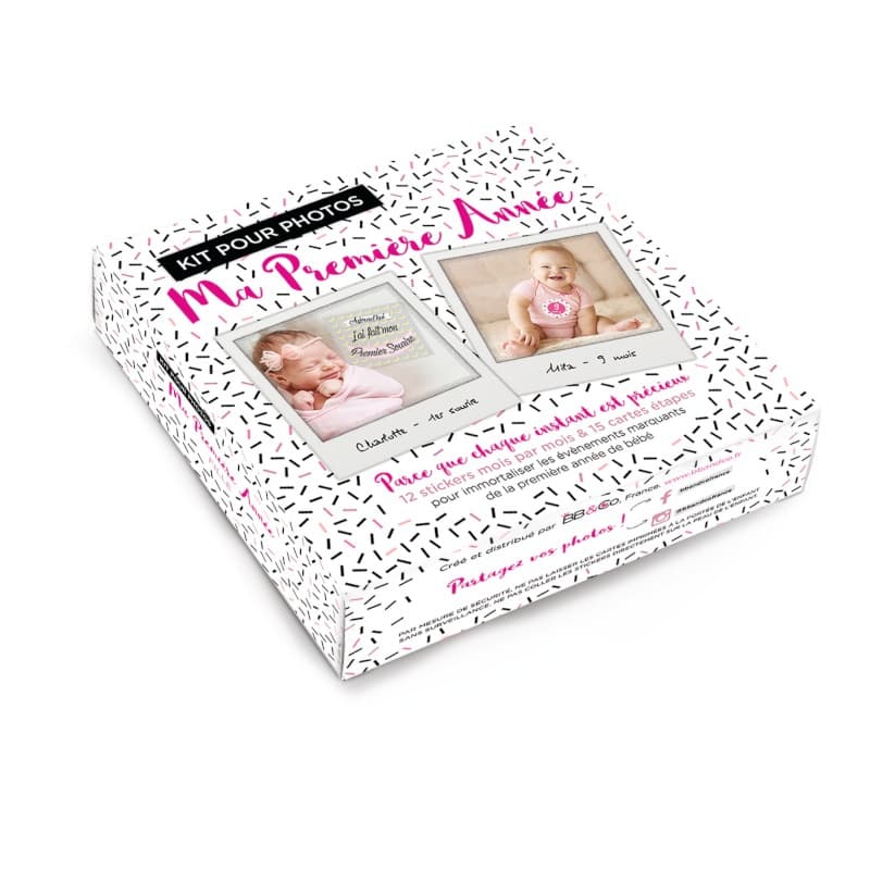 Kit pour Photos Ma Premiere Annee Fille, bb&co per — vue 1 sur 3