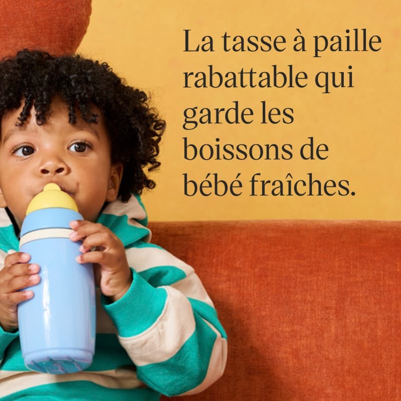 Tasse Active Straw Isotherme, rose tomme tippee 25/01 — vue 6 sur 8
