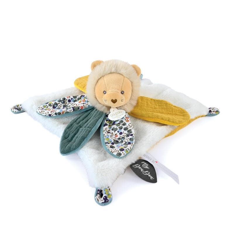 Boh'aime Lion Doudou P Etale, jaune 27cm doudou sensoriel doudou et compagnie a-24 h-24 — vue 1 sur 2