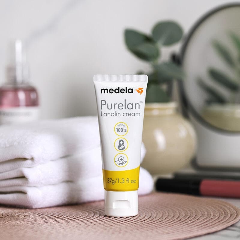 Creme Allaitement a la Lanoline Purelan, jaune et blanc 37g medela h-24 — vue 1 sur 4