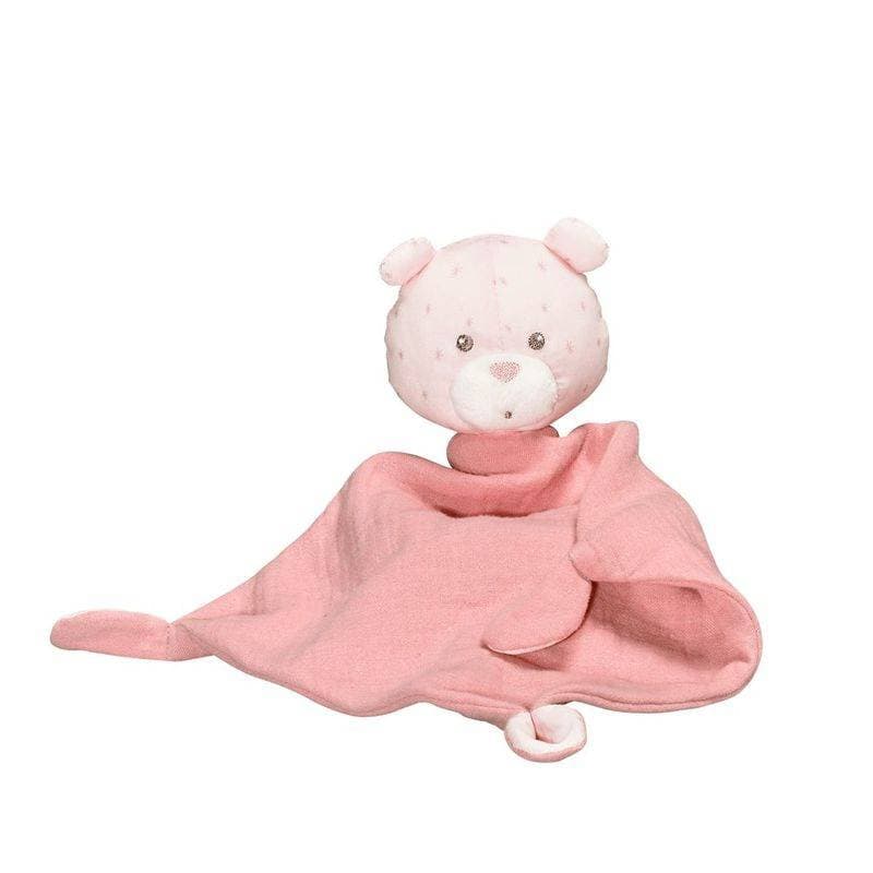Doudou Mouchoir Rose Lily Poudree, lily poudree sauthon baby deco rose poudre - rose — vue 2 sur 3