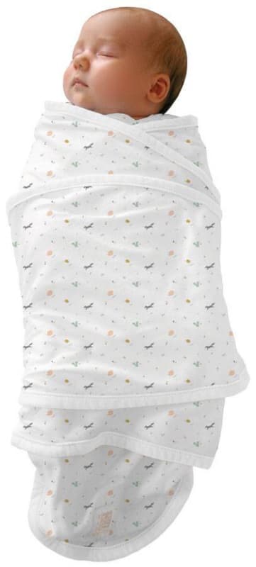 Couverture Miracle Happy Fox, red castle happy fox/biais blanc 0-3 m