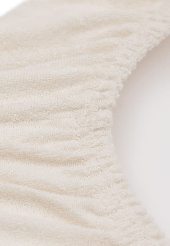 Housse Matelas a Langer Eponge X2, milky coffee ivory 50x70cm basics jollein — vue 3 sur 3