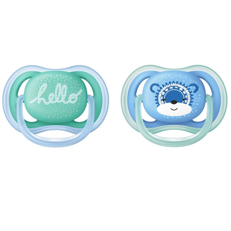 2 - Sucettes Ultra Aerees Tendance - 6/18 Mois - Vert/bleu — vue 4 sur 5