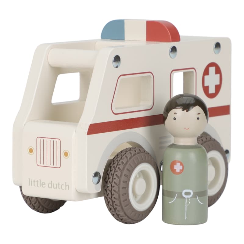 Ambulance en Bois Fsc, little dutch — vue 5 sur 6