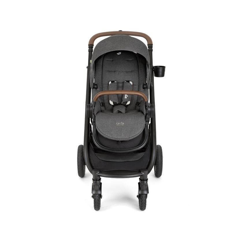 Versatrax Trio : Poussette Versatrax / Isnug 2 / Ramble Xl / (adaptateurs et Hab, cycle collection joie shell gray — vue 5 sur 5