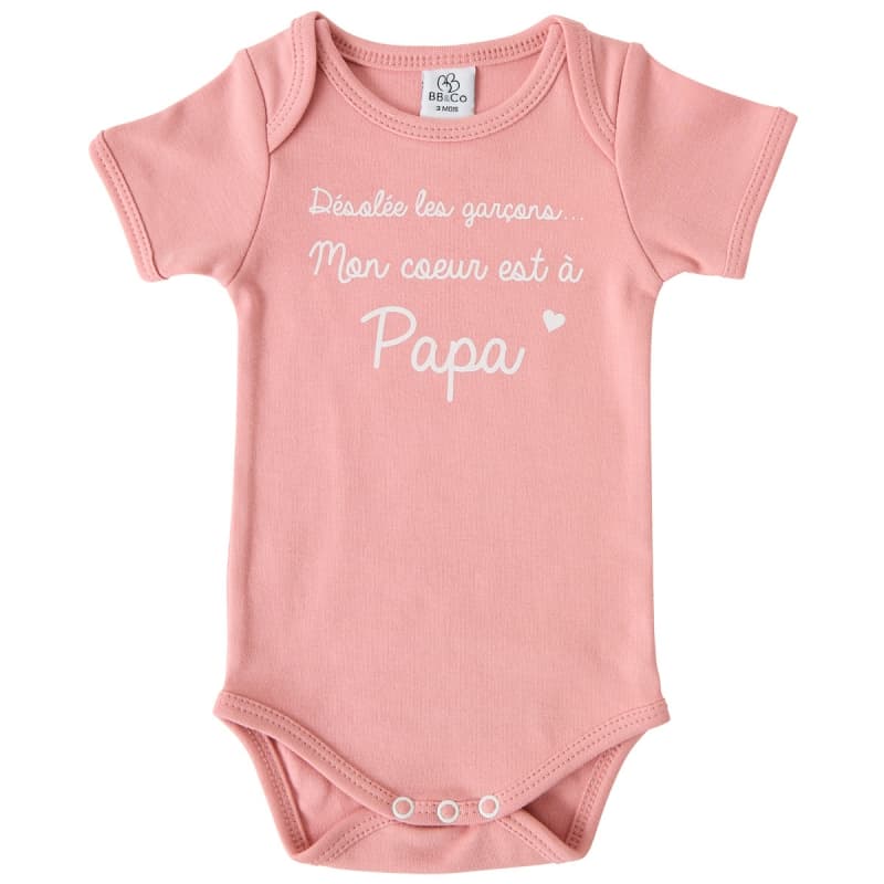 Body Mc Mon Coeur ...papa, rose the 12m bb&co