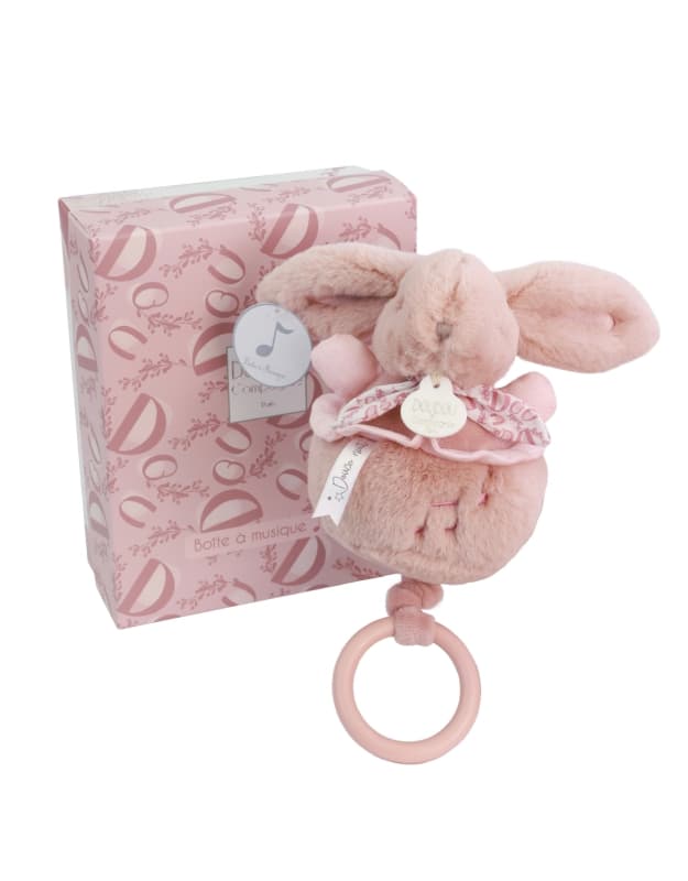 Boite a Musique, rose 20cm doudou et compagnie — vue 6 sur 8