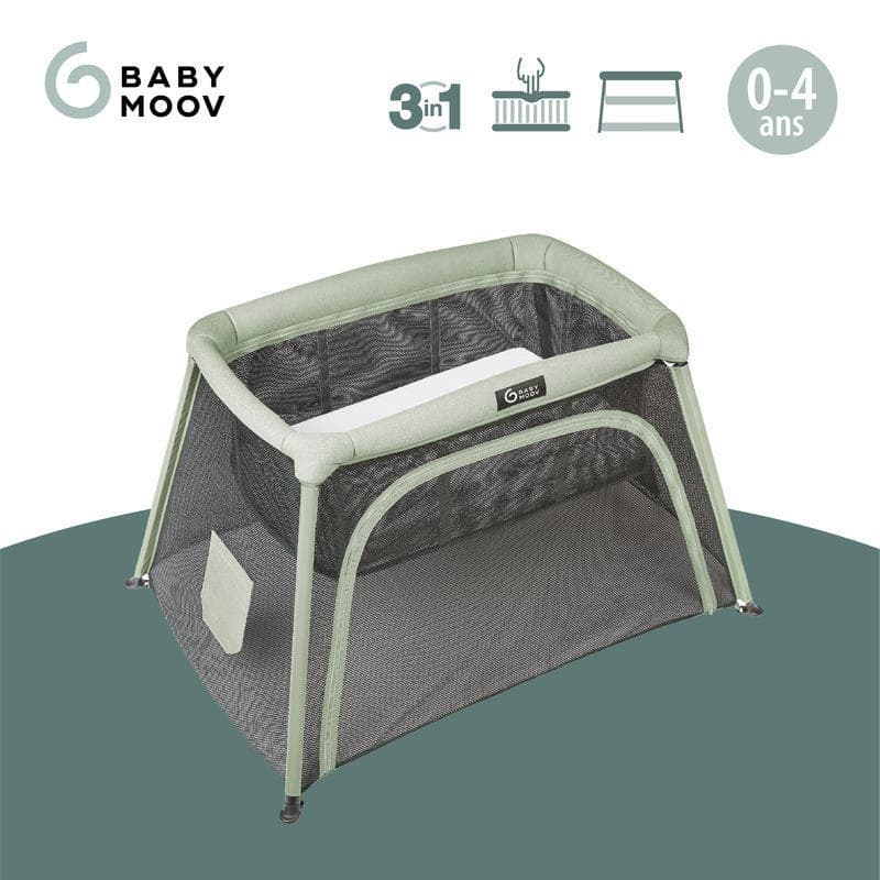 Lit Parapluie Moov&comfy, 3 en 1:berceau/lit/aire de jeux babymoov — vue 9 sur 12