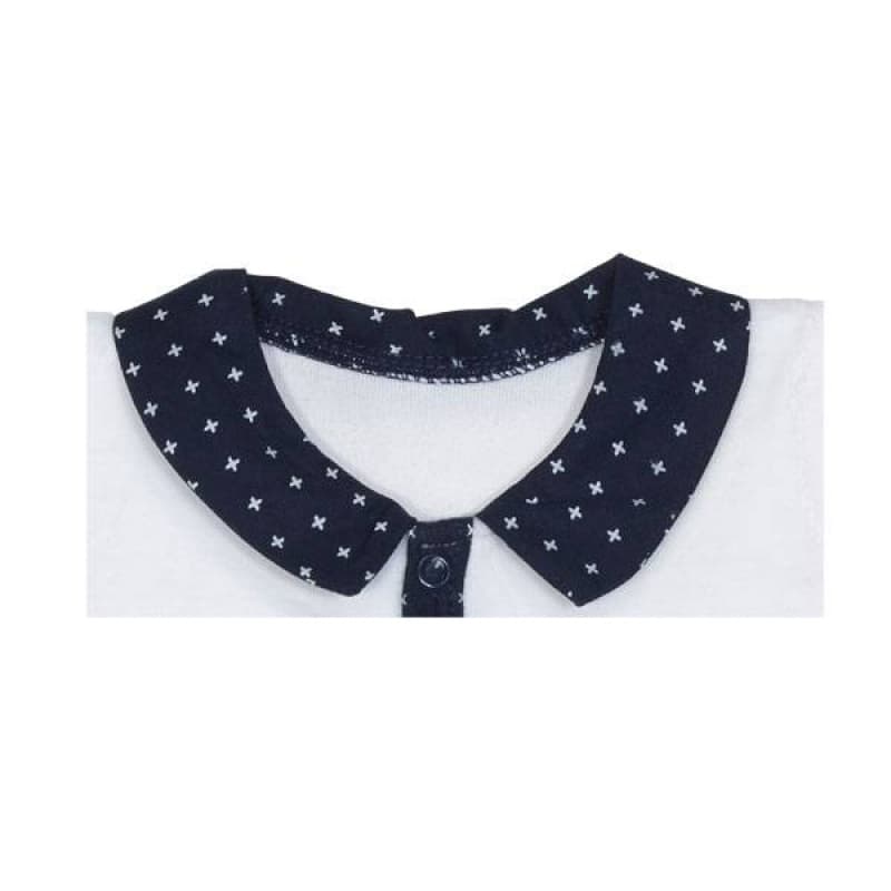 Pyjama Velours Blanc Fille, hello textile sauthon babywear 50 x 27 x 1 — vue 2 sur 3