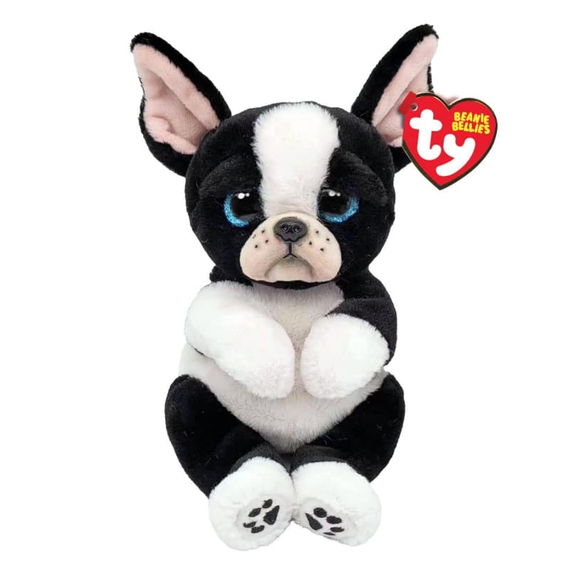 Beanie Bellies Small - Tink le Chien, beanie bellies ty blanc, noir p-23 e-23