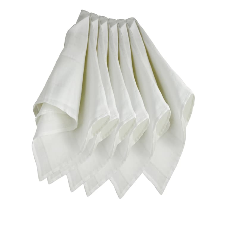 6 Langes Blanc 70x70 Cm, langes et draps blanc dès la naissance