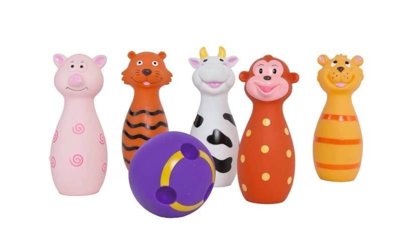 Quilles Animaux, na ludi multicolor per