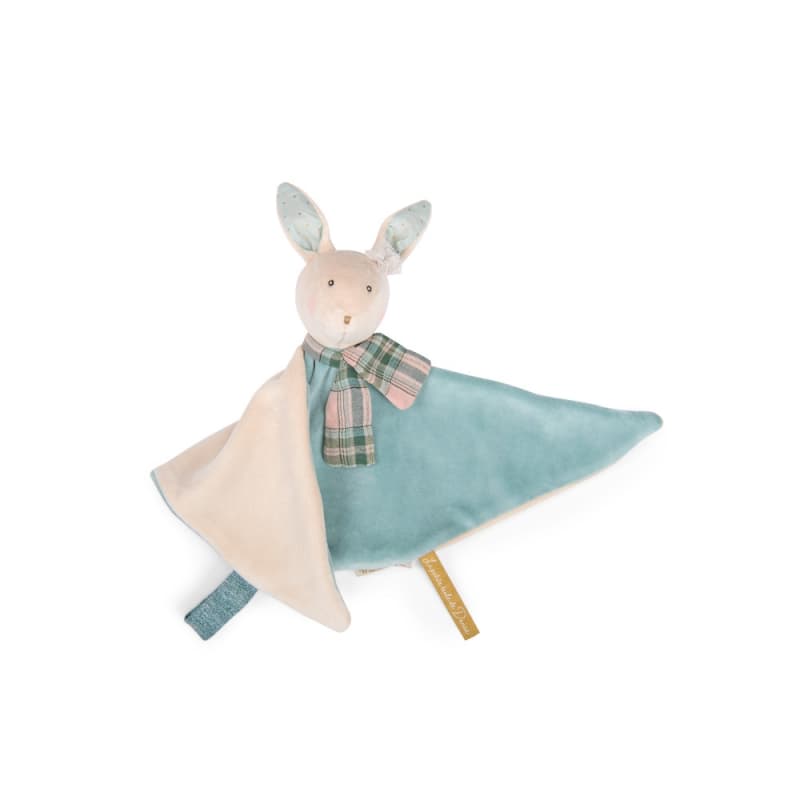Doudou Lapin Bleu la Petite Ecole de Danse, la petite école de danse moulin roty bleu/crème 0x0x31 p-e-a-h 2024 — vue 3 sur 4