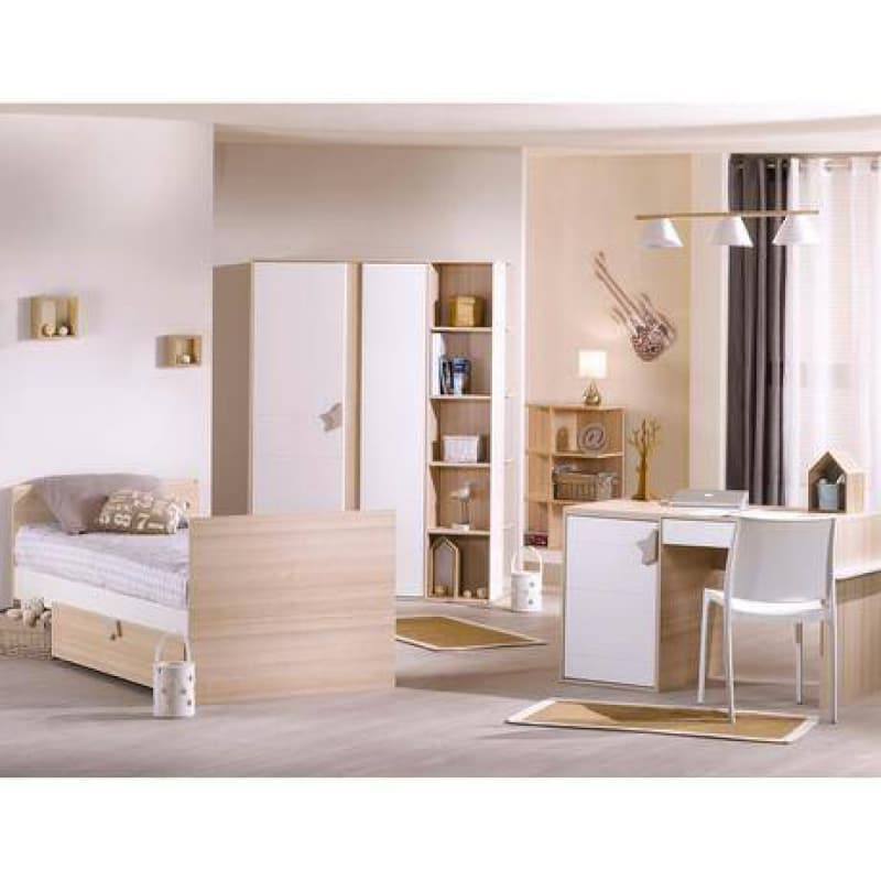 Commode a Langer Evolutive en Bureau Norway, norway sauthon easy blanc/decor hetre cendre l 128 — vue 5 sur 5