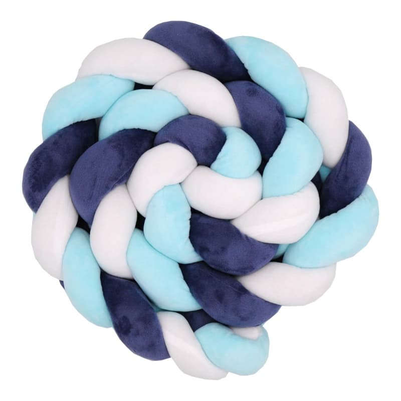 Coussin Tresse 200cm Bleu