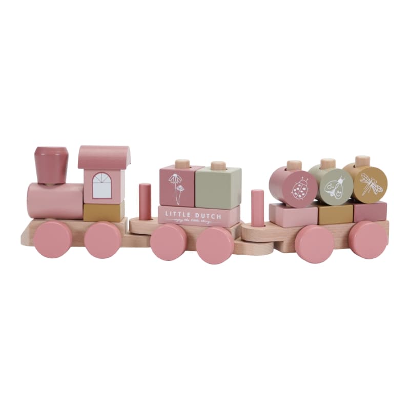Ld Train a Blocs - Flowers, little dutch — vue 1 sur 2