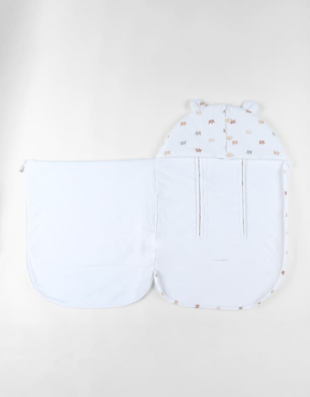 Nid d'Ange Mousseline de Coton, elephants 60cm mix & match noukie 's — vue 2 sur 4