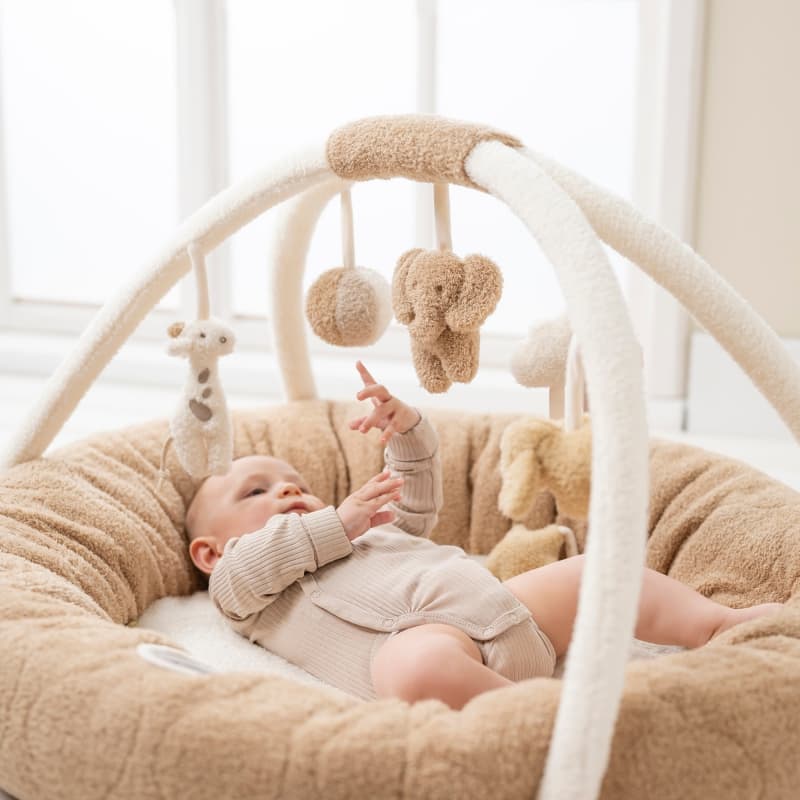 Tapis Pouf, naturel teddy bouclette nattou 25/03 — vue 3 sur 5