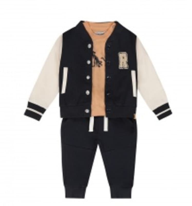 Ens 3 Pieces Haut+pantalon+veste Dino