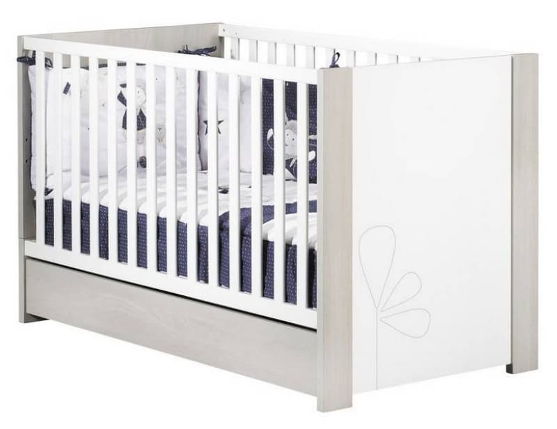 Tiroir Lit Bebe Newopale, newopale sauthon easy decor frene sable dim. int. — vue 2 sur 2