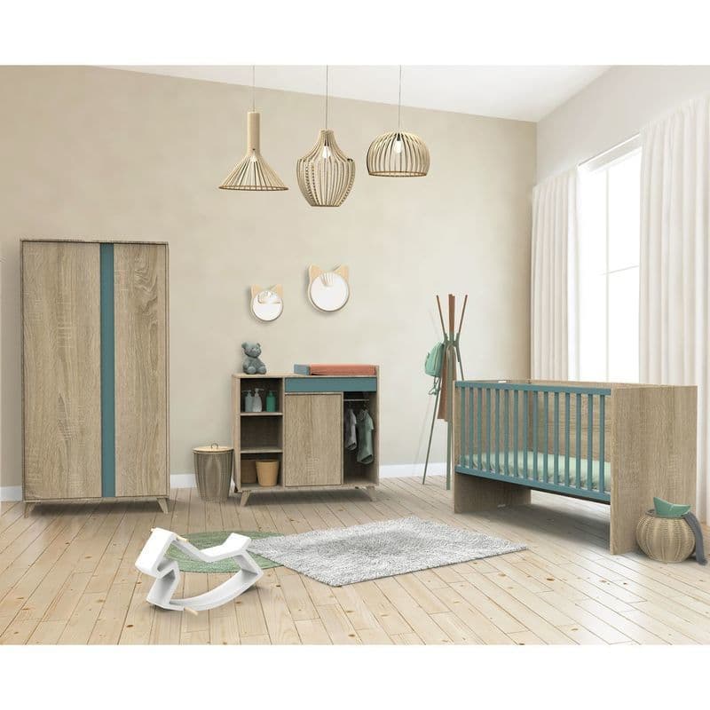 Lit 140x70 Evolutif en 200 Argile Nova Argile Douceevolutif en 90x200 et 140x200, sauthon — vue 5 sur 5
