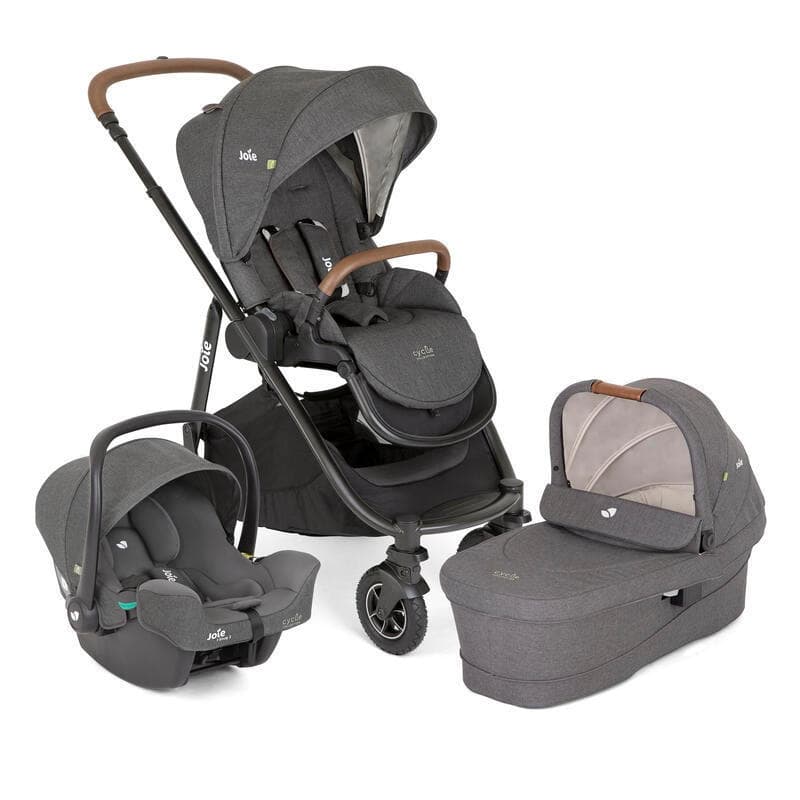 Versatrax Trio : Poussette Versatrax / Isnug 2 / Ramble Xl / (adaptateurs et Hab, cycle collection joie shell gray — vue 1 sur 5