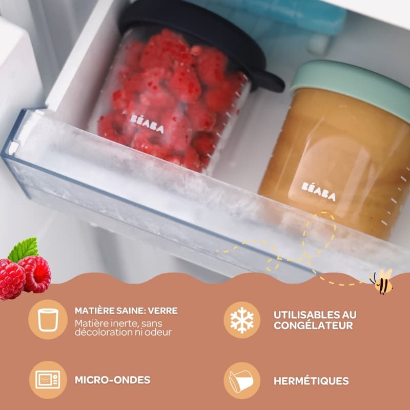 Set 6 Portions Verre, 250ml beaba 26/05 — vue 5 sur 7