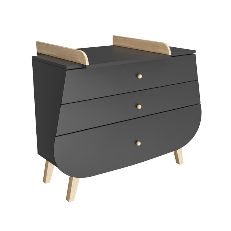 Commode a Langer Anthracite, trapèze songes et rigolades gris anthracite — vue 2 sur 2