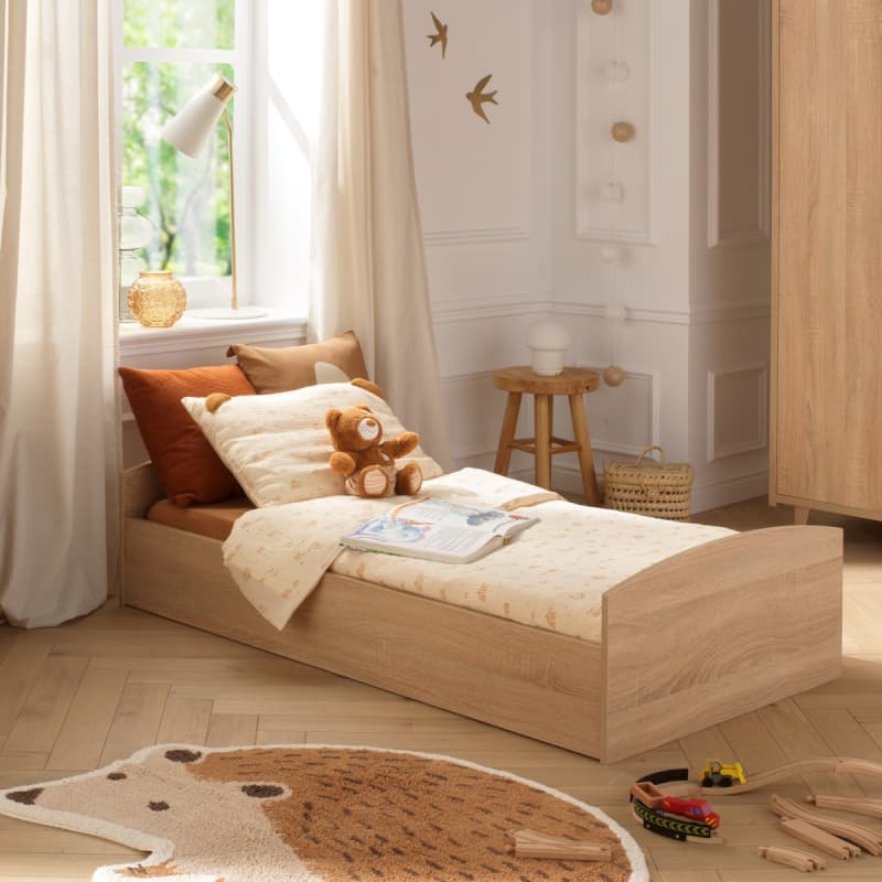 Kit Transformation pour Lit 140x70. Rm111, charlie creme meuble chêne doré — vue 3 sur 3