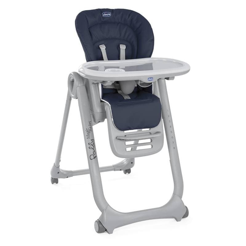 Chaise Haute Polly Magic Relax 4r India Ink, 0 mois india ink chicco repas 09-18-