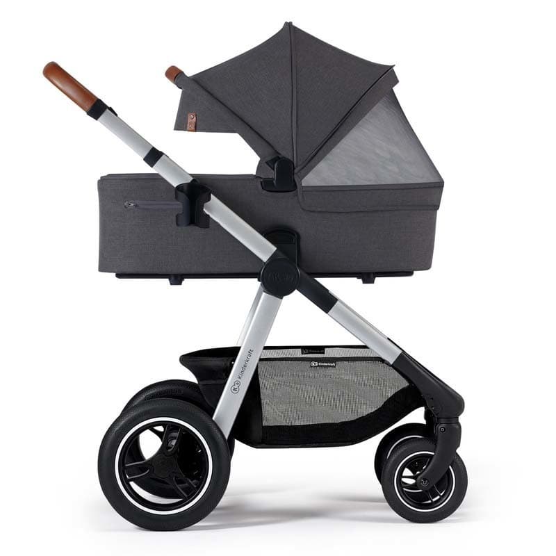 Poussette Kinderkraft Everyday 2 en 1 Dark Grey Chassis Silver — vue 3 sur 5