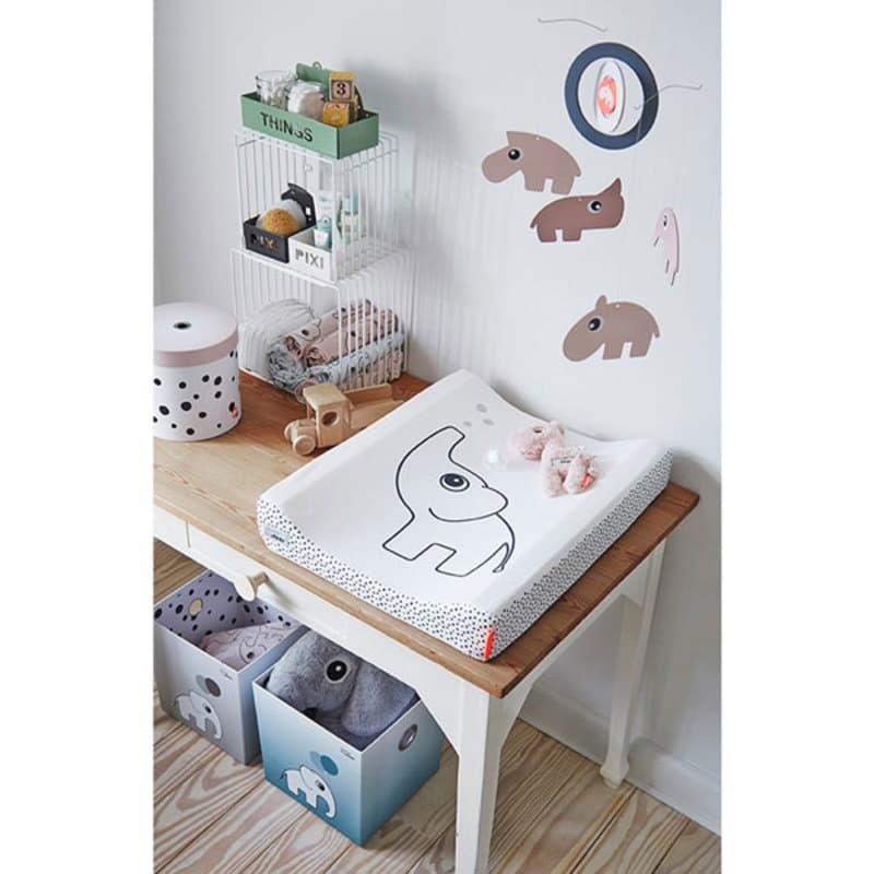Matelas a Langer Dots Elephant Blanc 50 X 65 Cm, elphee blanc 2018