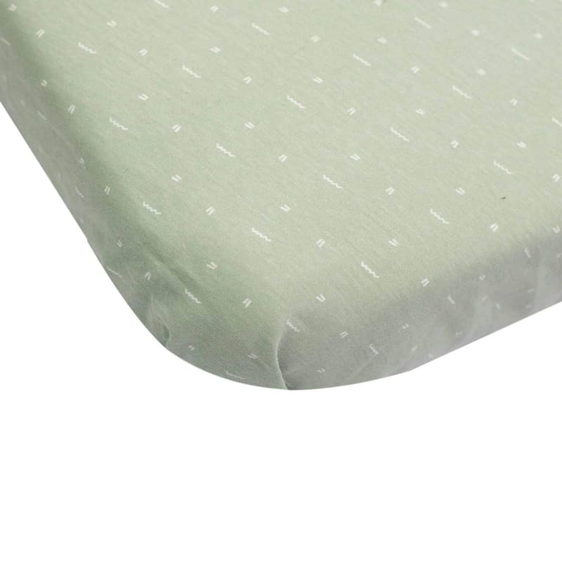 Drap Housse Lot pour Berceau Boite, vert 50x83cm trois kilos sept 23/03