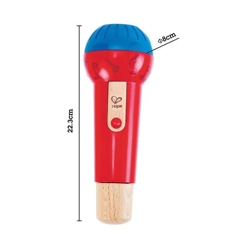Micro a Resonnance, eveil musical hape bois et multi 8 * 8 * 22,3 cm e-2023 — vue 2 sur 4