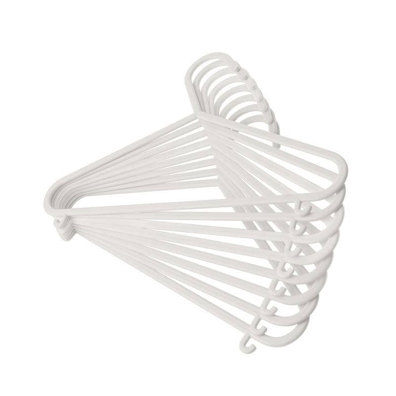Cintres Bebe Blanc 8-pack, maltex blanc — vue 1 sur 2