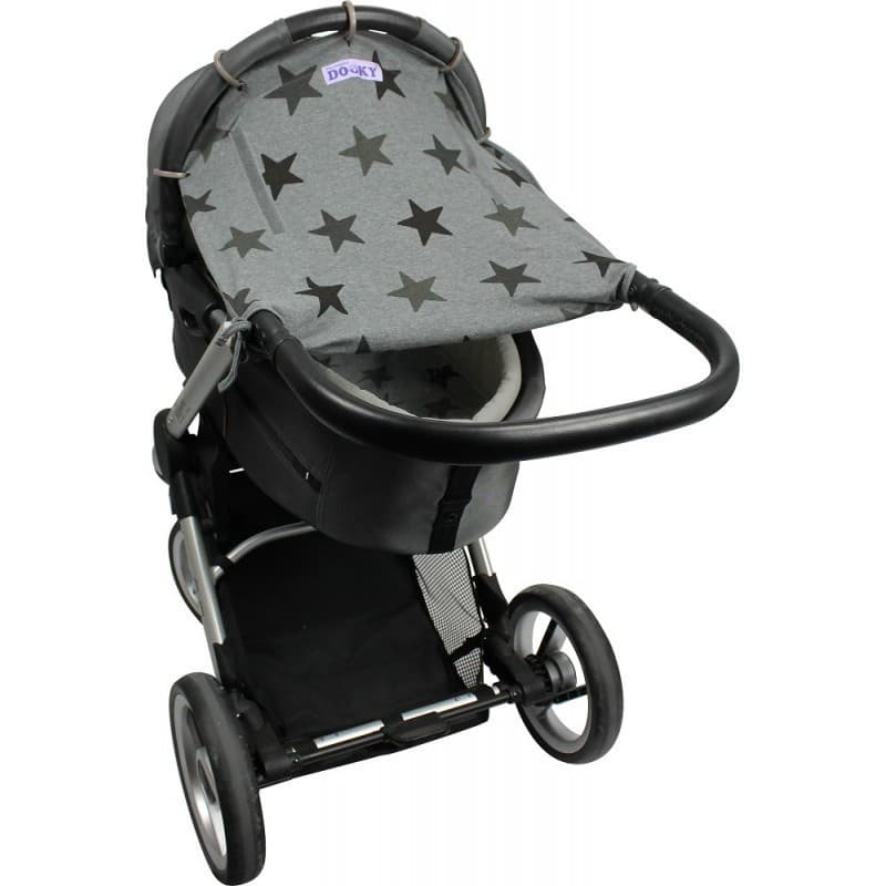 Pare Soleil Universel Dooky Design, etoiles grises dooky per — vue 3 sur 3
