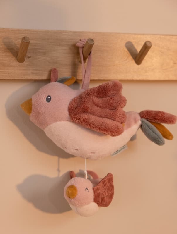 Boite a Musique Oiseaux, rose 0m+ flowers & butterflies little dutch 05-24 — vue 3 sur 3