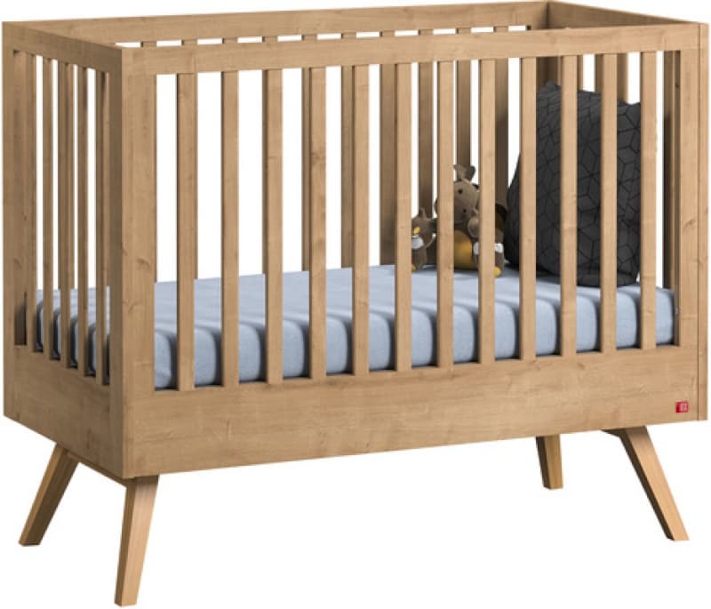 Lit Bois 60x120 Nautis, 124,5x65x98,6 bois